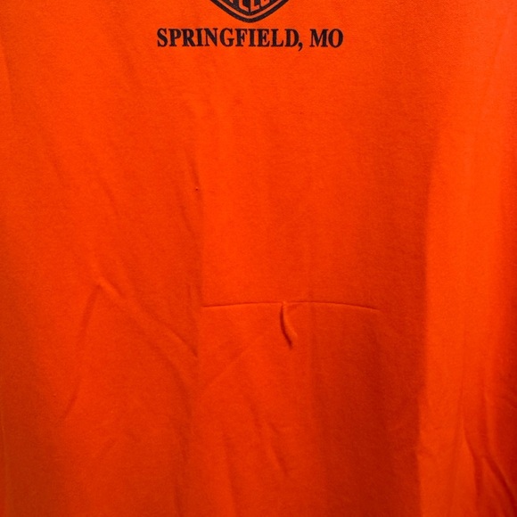 Harley Davidson Men’s Orange Sleeveless Muscle Shirt Dri-Fit Sz 3XL - Picture 6 of 8